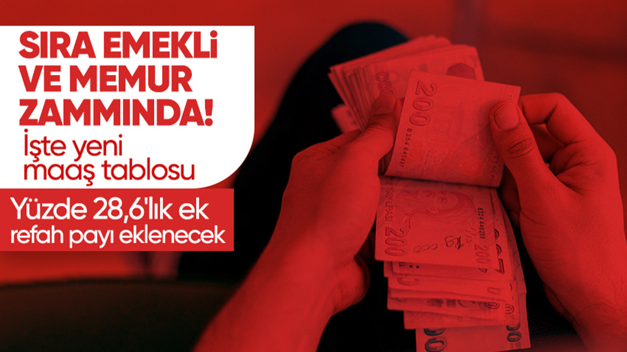 Asgari ücret zammı belli oldu! Gözler emekli ve memur zammında! Yüzde 28,6'lık ek refah payı... İşte yeni maaş tablosu