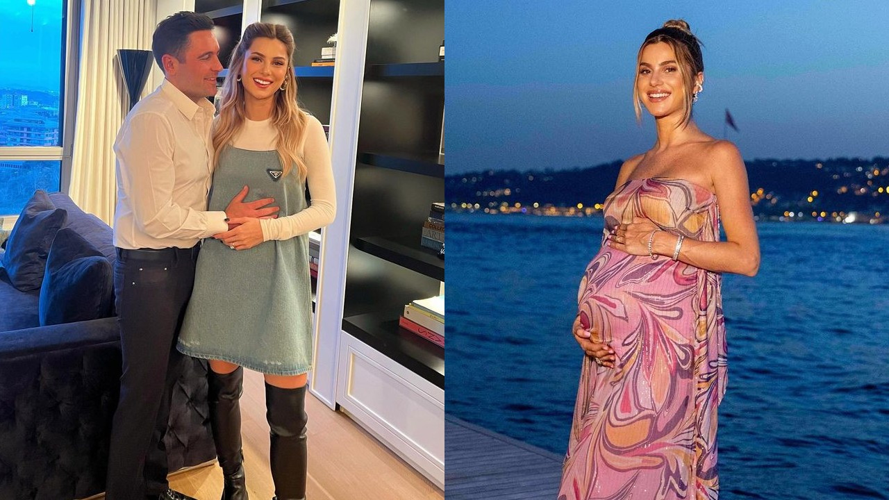 Nazlı Sabancı Hacı Sabancı çiftinden ilk aile pozu! Arzu Alara'nın yüzünü göstermediler