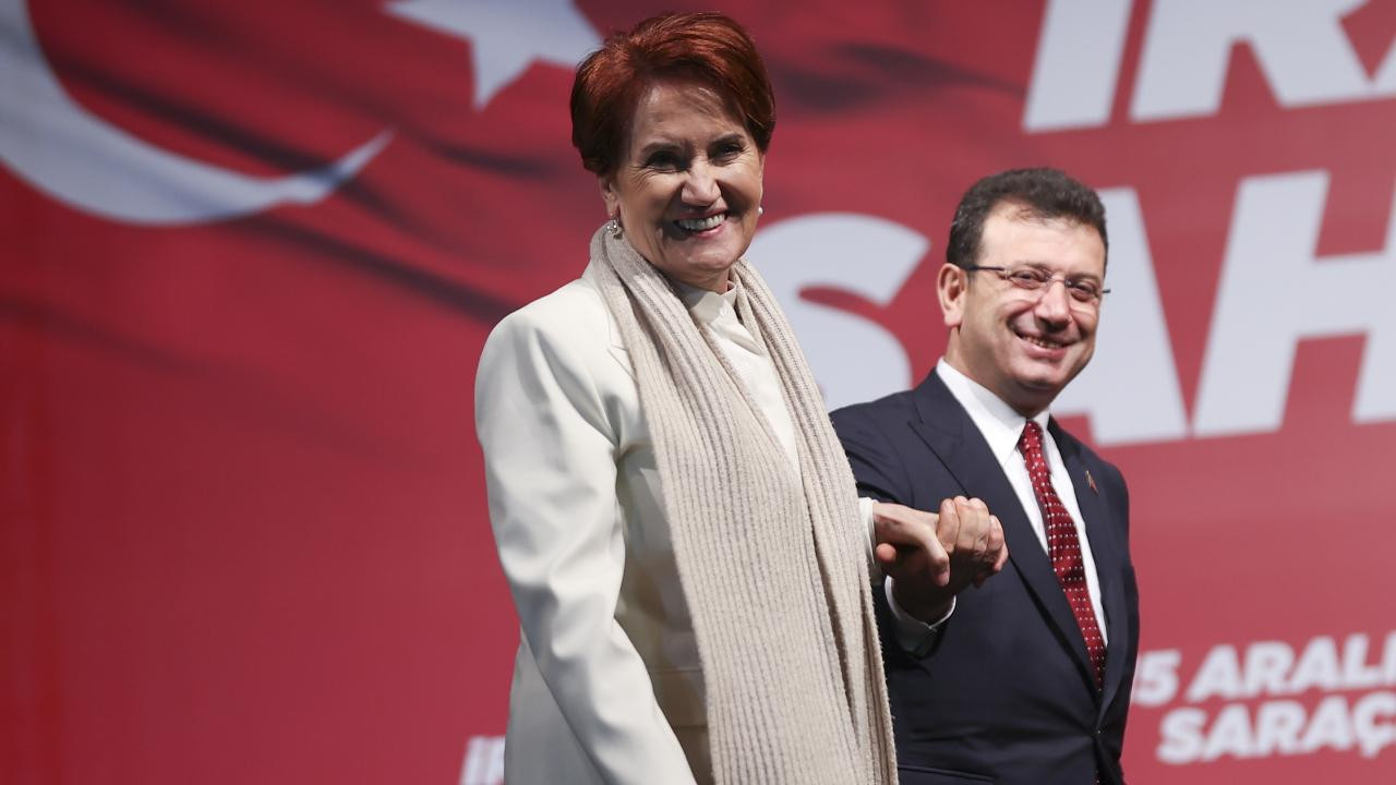 İYİ Parti Genel Başkanı Meral Akşener ile İBB Başkanı Ekrem İmamoğlu