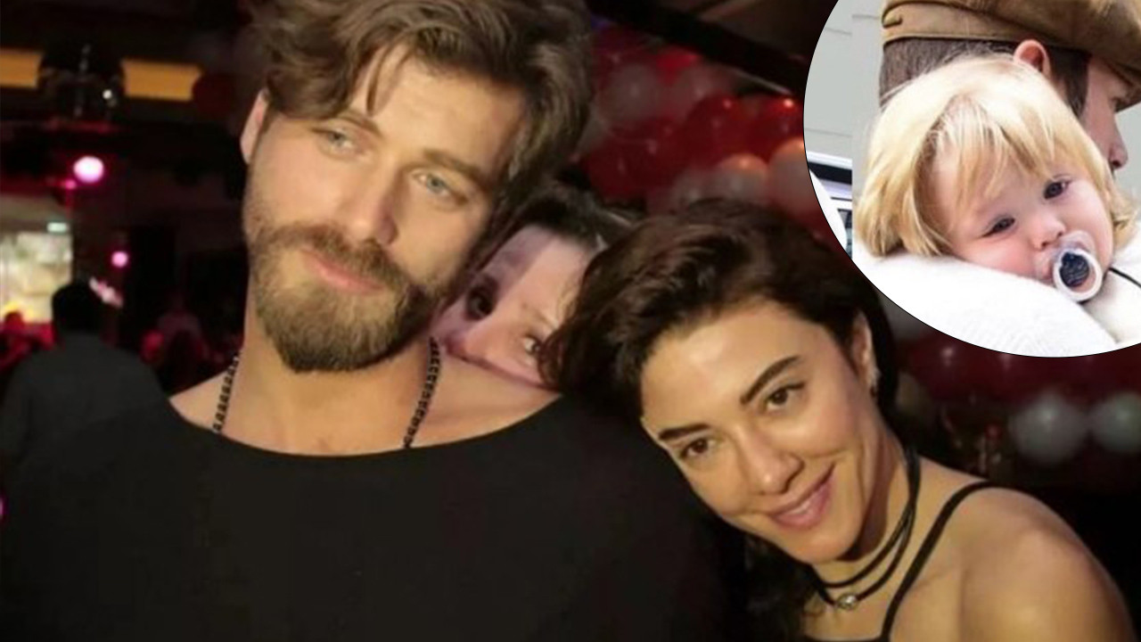 Aile'nin Aslan'ı Kıvanç Tatlıtuğ'un oğlu Kurt Efe'ye bir bakın! İlk kez bu kadar net görüntülendi! Altın saçlı Kurt Efe 'hık demiş babasının burnundan düşmüş...