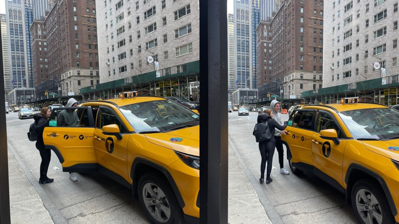 Kaza sonrası kaçan Yazar Eylem Tok ve oğlu New York'ta yüzleri gülerken görüntülendi!