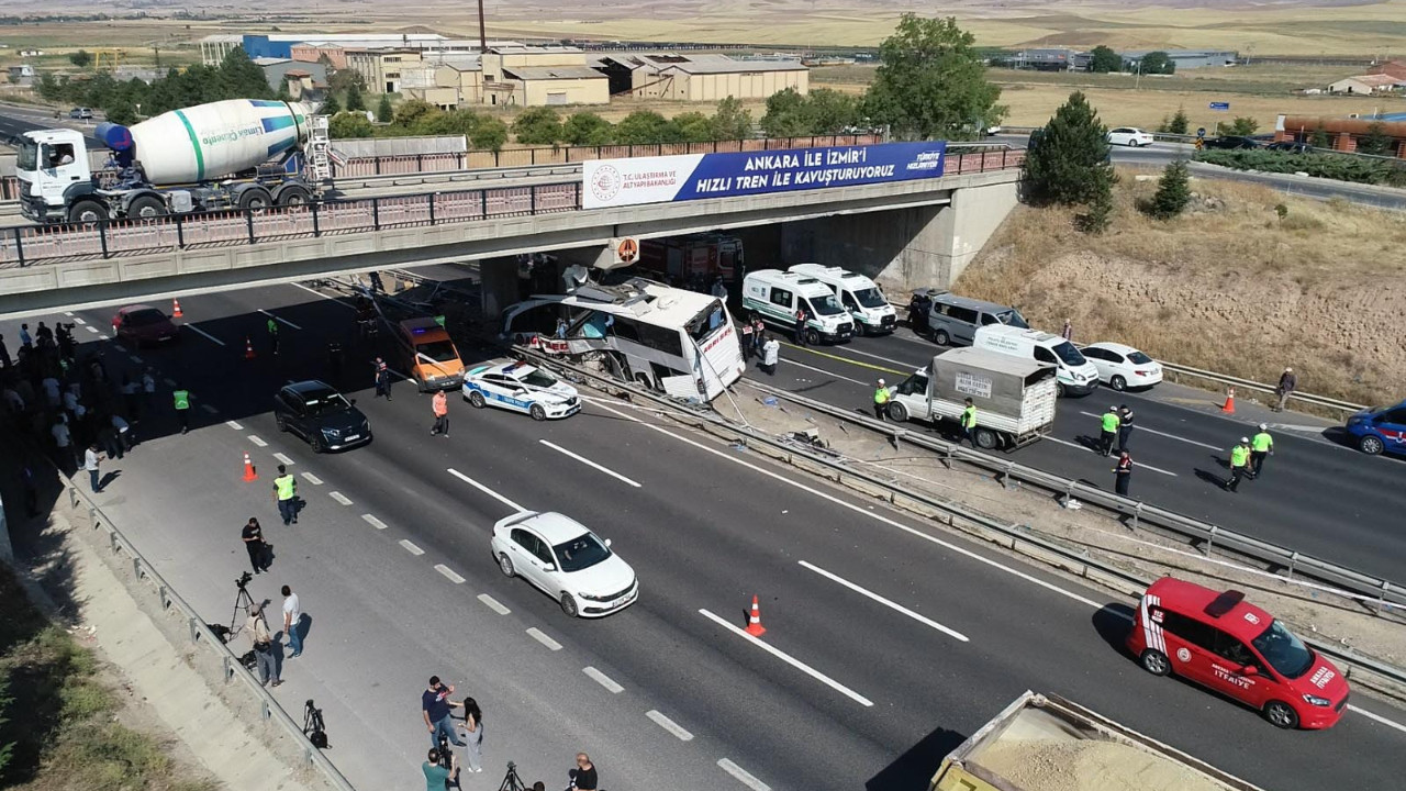 Ankara’da feci kazaya karışan otobüsün son görüntüsü ortaya çıktı